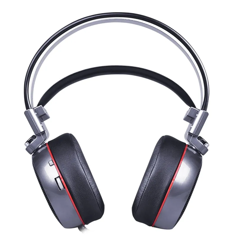 Stereo Gaming Headset 7.1 Virtual Surround Bass Gaming Earphone Headphone with Mic LED Light for Computer PC Gamer