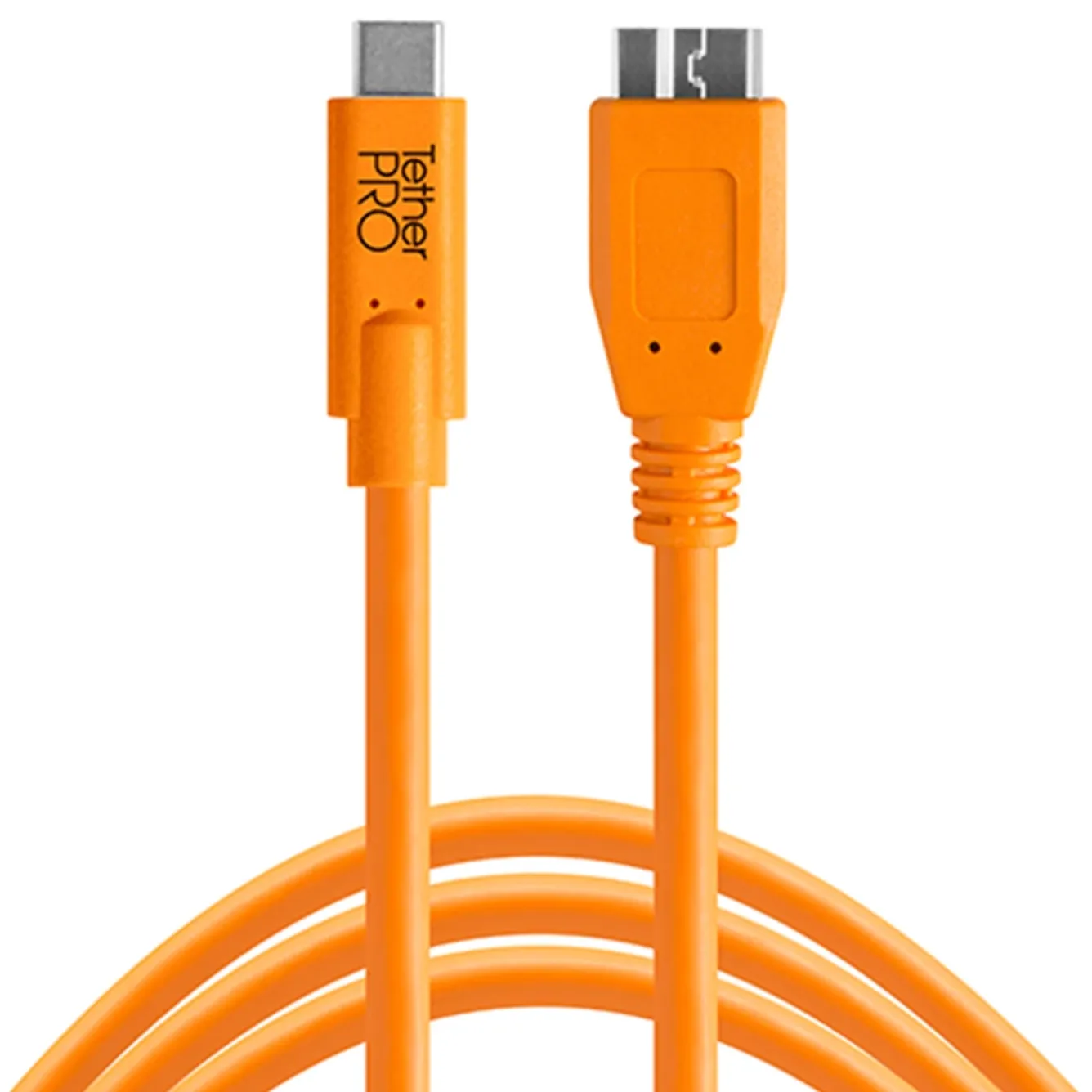 TetherPro USB-C to USB 3.0 Micro-B 4.6m Hi-Vis Orange (DEMO STOCK)