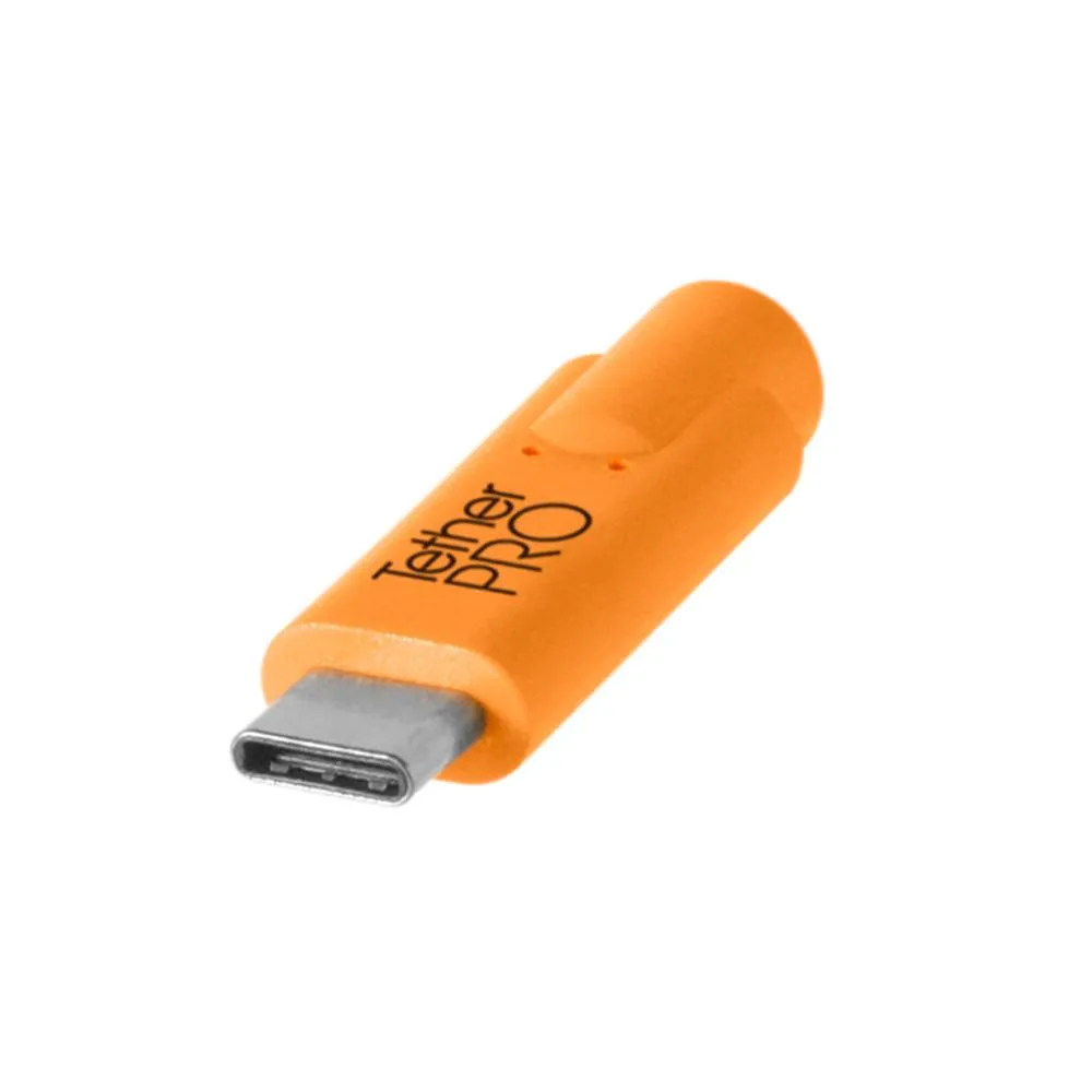 TetherPro USB-C to USB 3.0 Micro-B 4.6m Hi-Vis Orange