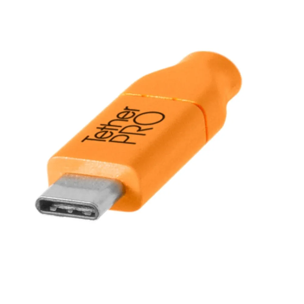 TetherPro USB-C to USB-C 180cm Hi-Vis Orange