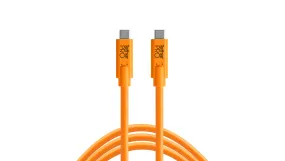 TetherTools USB-C to USB-C, 3' (1m) Orange Cable