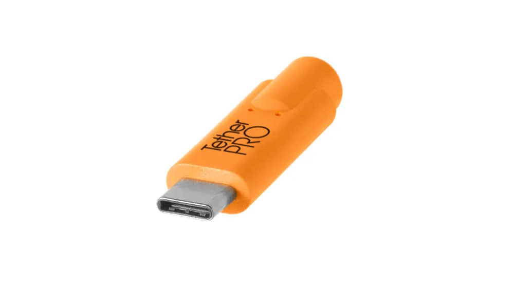 TetherTools USB-C to USB-C, 3' (1m) Orange Cable