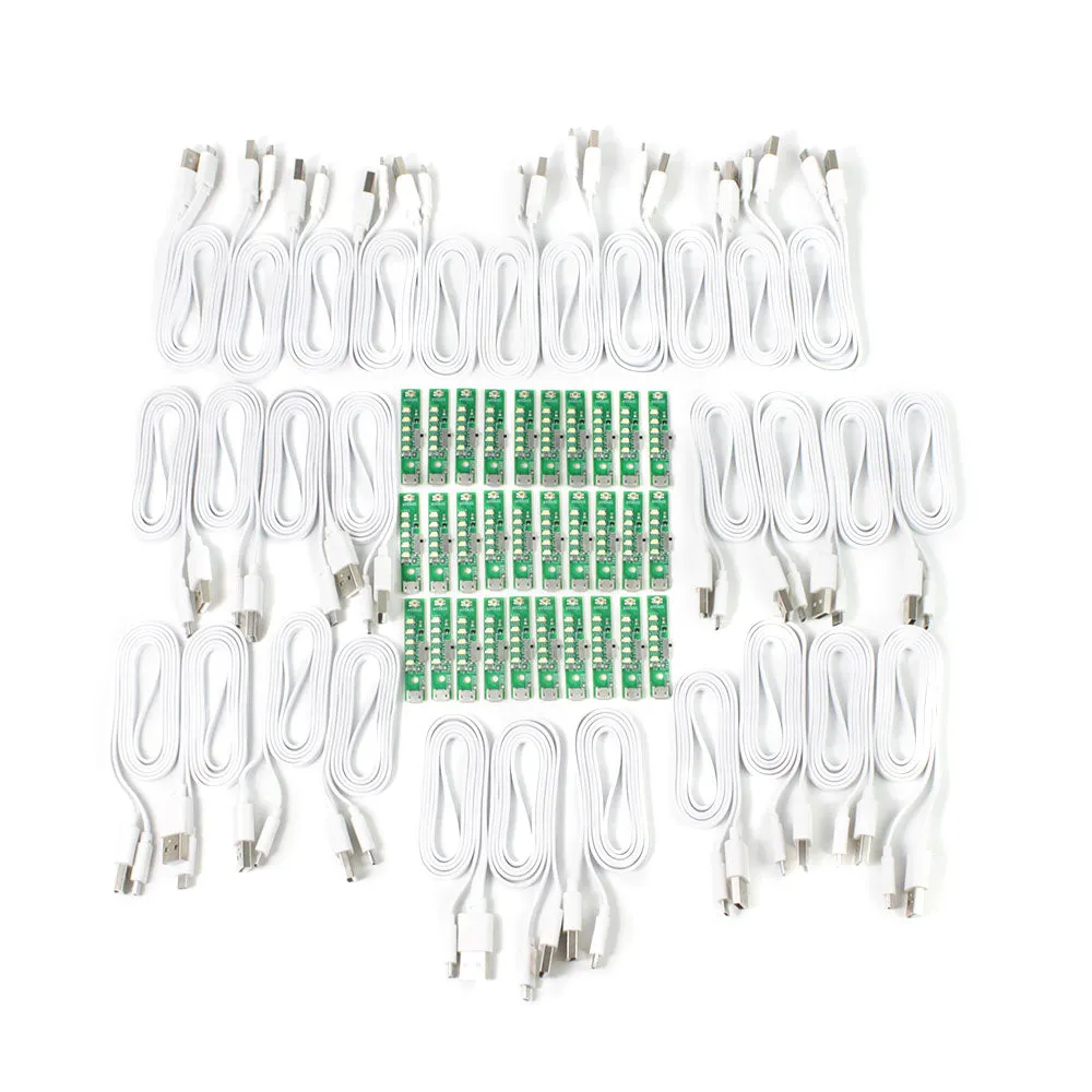 USB LED Strip with Light Sensor Modules and USB Leads (30 Pack)