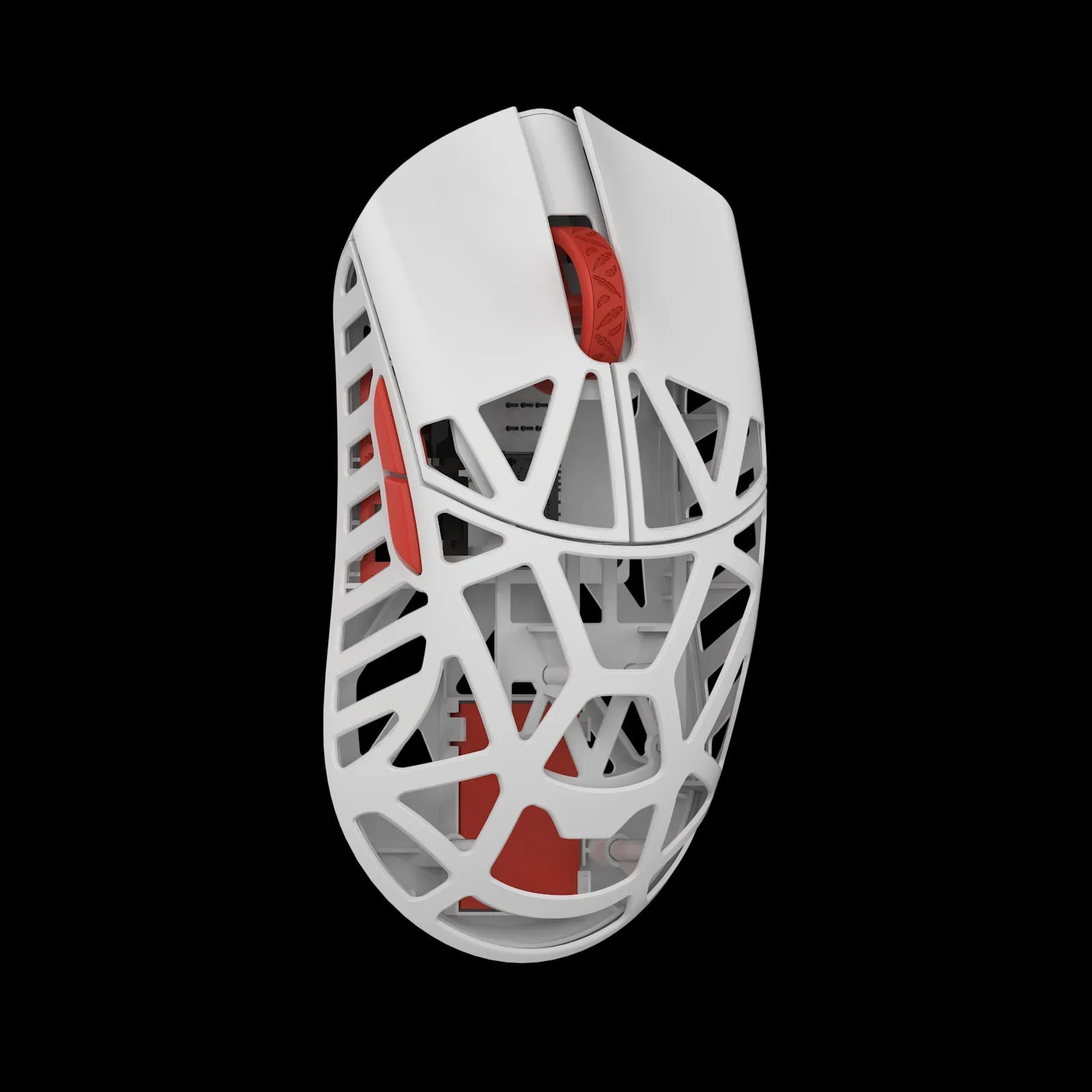 WLmouse Beast X Max Magnesium Wireless Gaming Mouse - White and Red